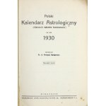 Pierwszy Polski Kalendarz Astrologiczny na rok 1930