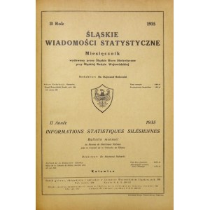 ŚLĄSKIE Wiadomości Statystyczne. R. II, z. 1-12: I-XII 1935