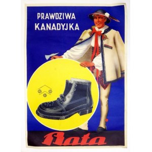 Reklama znanej firmy obuwniczej Bata