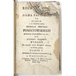 ŻÓRAWSKI K. – Rozporządzenia y Pisma Pasterskie ... Tomik 1. 1785.