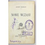 ASKENAZY Szymon - Nowe wczasy. Warszawa 1910. Gebethner i Wolff. 16d, s. [4], 475, [2]....