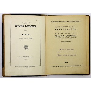 STOLZMAN Karol Bogumir - Partyzantka. Warszawa 1948. Wydawnictwo Prasa Wojskowa.8, s. XXX, [2], 75, [1]...