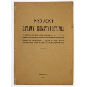 [KONSTYTUCJA marcowa]. Sprawozdanie Komisji Konstytucyjnej o Konstytucji Rzeczypospolitej Polskiej....