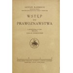 RADBRUCH Gustaw – Wstęp do prawoznawstwa. 1924