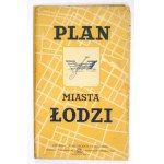 [ŁÓDŹ]. Plan miasta Łodzi. Plan barwny form. 81,5x74,5 cm.