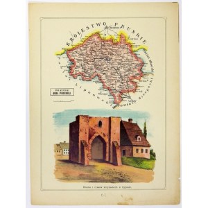 Bazewicz J. M. - POWIAT rypiński, Gub. płockiej - mapa 1907