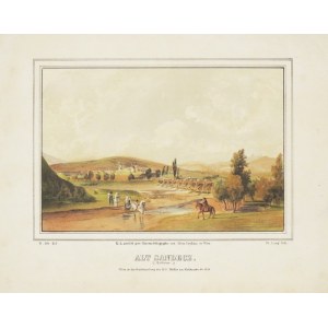 Panorama Starego Sącza z klasztorem Klarysek - 1842