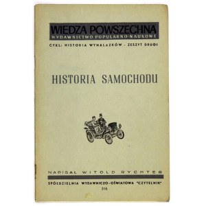RYCHTER Witold - Historia samochodu. Lublin 1948. Spółdzielnia Wydawniczo-Oświatowa Czytelnik. 8, s. 43....