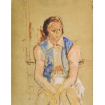Isaac DOBRINSKY (1891-1973), Szkic kobiety siedzącej