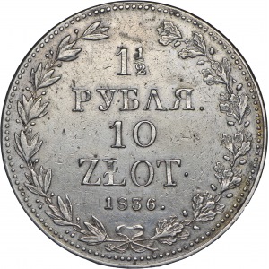 1 1/2 rubla/10 złotych 1836 Warszawa