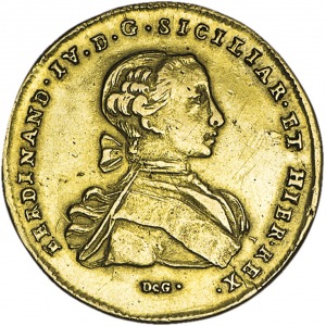 Włochy, Neapol, Ferdynand IV, 6 ducati 1766
