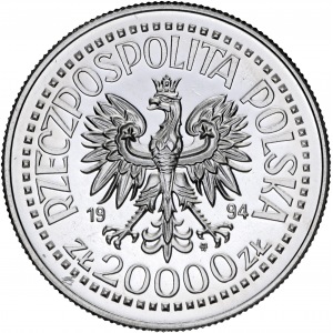 Próba NIKIEL 20.000 złotych 1994 Zygmunt I Stary