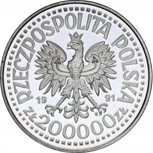 Próba 200.000 złotych 1991 Jan Paweł II