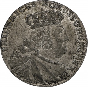 August III Sas, Szóstak Królewiec 1756-E - FRIDERICUS... b.rzadki