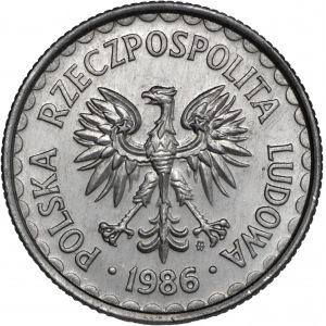 Próba ALUMINIUM 1 złoty 1986