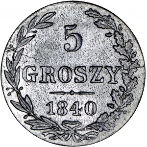 5 Groszy 1840