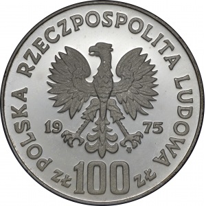 100 złotych 1975 Zamek Królewski w Warszawie