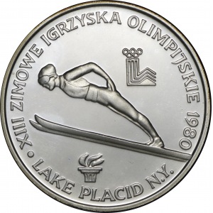 200 złotych 1980 Lake Placid - ze zniczem