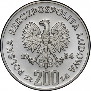 200 złotych 1984 XIV Zimowe Igrzyska Olimpijskie Sarajewo 1984
