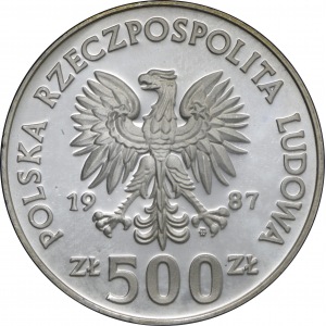 500 złotych 1987 Mistrzostwa Europy w Piłce Nożnej 1988