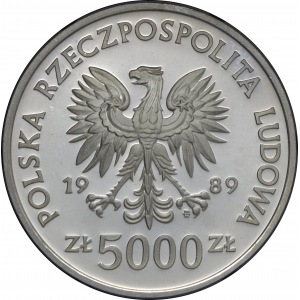 5.000 złotych 1989 Władysław II Jagiełło