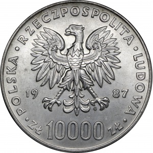 10.000 złotych 1987 Jan Paweł II