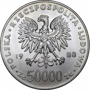 50.000 złotych 1988 Józef Piłsudski