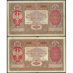 zestaw dwóch takich samych banknotów: 1000 marek (generał), 9 grudnia 1916