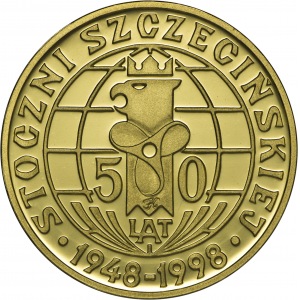 50 lat stoczni szczecińskiej 1948-1998, med. Jan Kryśkiewicz