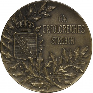 Saksonia medal nagrodowy, przed 1914 r., med. A. Reiss
