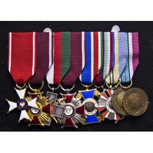 zestaw 6 szt. odznaczeń państwowych i dwóch medali misji pokojowych ONZ 