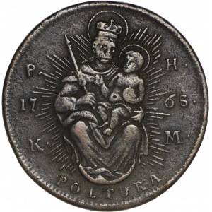zestaw 2 monet: 10 poltur 1705, 1 poltura