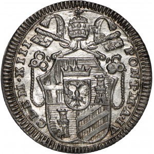 ½ grosso 1761, Klemens XIII (1758-1769)