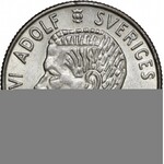 zestaw 4 monet: 1/6 öre 1718 SM, Avesta, Karol XII (1697-1718); 1 korona 1963, 2 korony 1965, 5 koron 1966, Kantex, Gustaw Adolf VI (1950-1973)