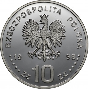 10 złotych 1998 Zygmunt III Waza - popiersie