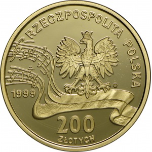 200 złotych 1999 Fryderyk Chopin - 150. rocznica śmierci