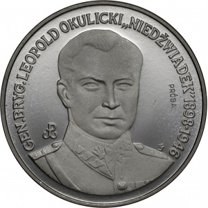 Próba NIKIEL 200.000 złotych 1991 Gen. Leopold Okulicki Niedźwiadek