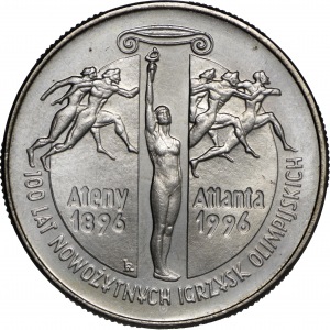 Zestaw 4 monet 2 złote 1995: Katyń, Bitwa Warszawska, Łazienki, Atlanta