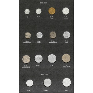 Zestaw monet z lat 1949-1995 - cztery klasery