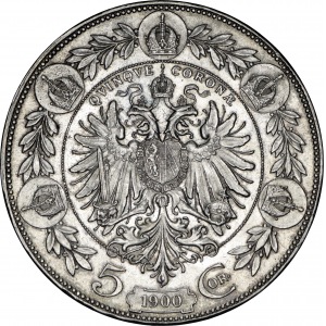 5 koron 1900, Wiedeń