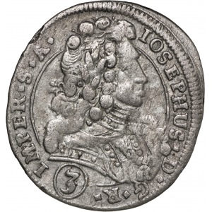 3 krajcary 1711 BW, Kutna Hora
