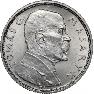 zestaw 2 monet: 10 koron 1928, 20 koron b.d. (1937), Republika Czechosłowacka