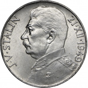 zestaw 2 monet: 50 koron i 100 koron 1949, Ag 500, Republika Czechosłowacka