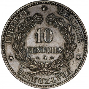 10 centymów 1871 A, Paryż