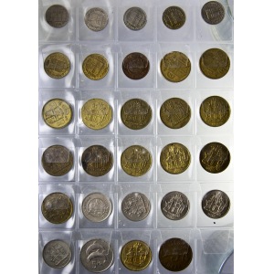zestaw 76 monet: od 1 centa do 50 koron, od Christiana do 1922 roku