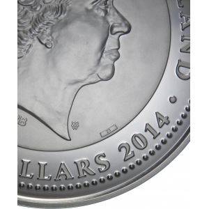 500 dolarów 2014, Warszawa, moneta „ŚWIĘTY WŚRÓD ŚWIĘTYCH” upamiętniająca kanonizację Jana Pawła II, Ag 999,9, 4 kg