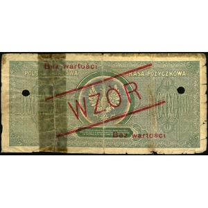 1 000 000 marek, 30 sierpnia 1923, klejony, zaplamiony, WZÓR