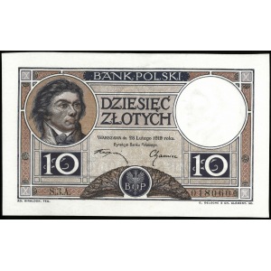 10 złotych, emisja z 28 lutego 1919, wprowadzona do obiegu 28 kwietnia 1924