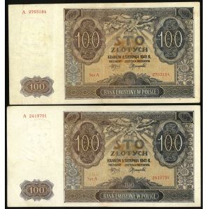 2 x100 złotych, 1 sierpnia 1940