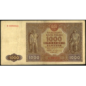 1000 zł, 15 stycznia 1946